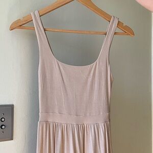 Wilfred Cream Scoop Midi Dress
